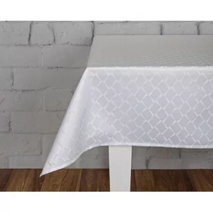 Obrus SHEENY 150 x 300 cm biały - Obrusy i serwetki - miniaturka - grafika 1