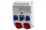 Bezpieczniki elektryczne - Rozdzielnia Caja 2x16A 5p, 2x230V, 0/1 11 modułów - miniaturka - grafika 1