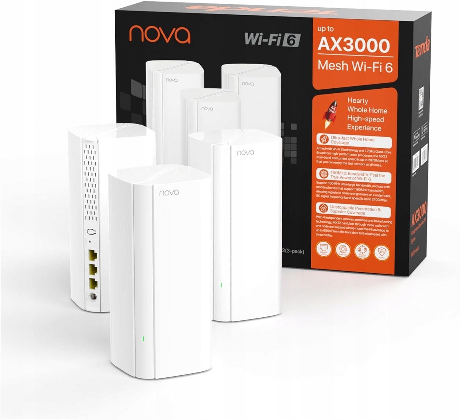 Access Point, Router Tenda Router Tenda Nova MX12 802.11ax Wi-Fi 6 330m2