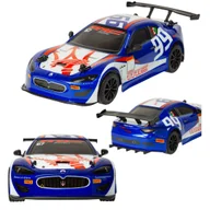 Zabawki zdalnie sterowane - Samochód zdalnie sterowany RC Maserati Granturismo 1:24 niebieski - miniaturka - grafika 1