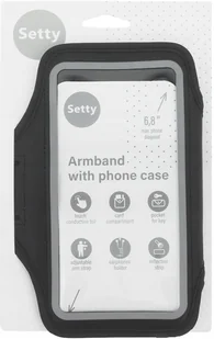 DUŻA OPASKA ETUI NA RAMIĘ DO BIEGANIA NA TELEFON WODOODPORNA ODBLASKOWA - Etui i futerały do telefonów - miniaturka - grafika 1