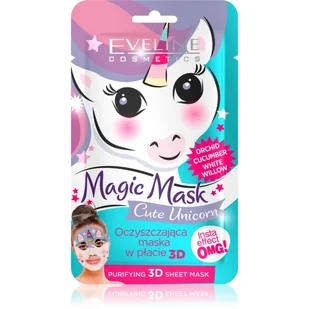 Eveline Maska płachtowa Jednorożec 20ml - Maseczki do twarzy - miniaturka - grafika 1