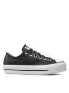 Trampki damskie - Converse Trampki Ctas Lift Clean Ox 561681C Czarny - miniaturka - grafika 1