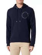 Bluzy męskie - s.Oliver Sales GmbH & Co. KG/s.Oliver Męska bluza z długim rękawem z kapturem, niebieski, XL - miniaturka - grafika 1