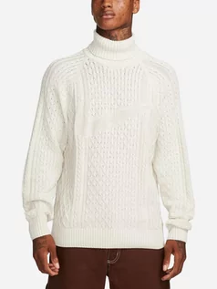 Swetry męskie - Sweter z golfem męski ciepły Nike Life Knit "Light Bone" FB7770-072 XL Kremowy (196969378356) - grafika 1