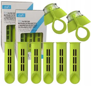 6x Filtr + 2x nakrętka Dafi Soft zielony Zestaw - Wkłady filtrujące - miniaturka - grafika 1