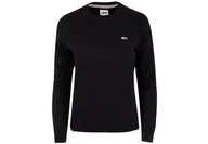 Bluzy damskie - Tommy Hilfiger Bluza Damska Tjw Regular Fleece C Neck Black Dw0Dw09227 Bds M - miniaturka - grafika 1