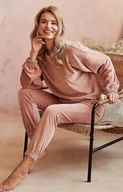 Piżamy damskie - Piżama damska welurowa Belle dres 3023, Kolor beżowy, Rozmiar XS, Taro - Primodo.com - miniaturka - grafika 1
