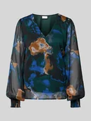 Bluzki damskie - Bluzka z dekoltem w serek model ‘FALIA’ - miniaturka - grafika 1