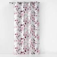 Zasłony - Zasłona Na Przelotkach, Welurowa, W Duże Kwiaty, 140 X 240 Cm, 1 Sztuka - miniaturka - grafika 1