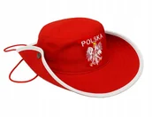 Czapki i chusty sportowe męskie - Czapka Kapelusz Kibica Reprezentacji Polski Flaga Polska Godło - miniaturka - grafika 1
