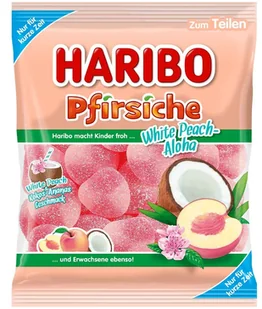 Haribo Żelki Owocowe Brzoskwiniowe Kokosowe Brzoskwinia Kokos Ananas 175g - Żelki - miniaturka - grafika 1