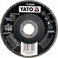 Narzędzia murarskie - YATO ŚCIERNICA LISTKOWA WYPUKŁA 125mm P80 YT-83294 - miniaturka - grafika 1