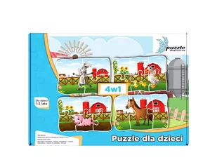 Puzzle dla dzieci Zwierzątka Farma 01 Progresywne - Puzzle - miniaturka - grafika 1
