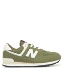 Buty dla dziewczynek - New Balance Sneakersy GC574GCE Zielony - miniaturka - grafika 1