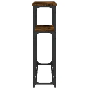 Stolik konsolowy, przydymiony dąb, 145x22,5x75 cm Lumarko! - Konsole i sekretarzyki - miniaturka - grafika 6