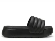 Klapki i japonki damskie - Klapki damskie Puma 39539901 KARMEN SLIDE PUFFY WMNS Czarne - miniaturka - grafika 1