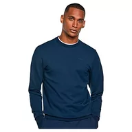 Bluzy męskie - Hackett London Bluza męska Essential Crew z kapturem, granatowy, XXL - miniaturka - grafika 1