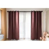 Zasłony - Zasłona Radiant Brown 140 x 270 cm brązowy przelotki - miniaturka - grafika 1