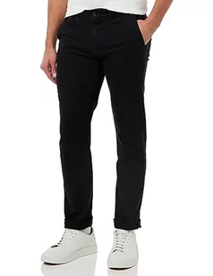 BOSS Męskie spodnie chinosy, slim fit, z elastycznej bawełny twill, czarny (Black1), 30W / 32L - Spodenki męskie - miniaturka - grafika 1