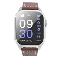 Smartwatch - Hoco Y17 Srebrny/Brązowy - miniaturka - grafika 1