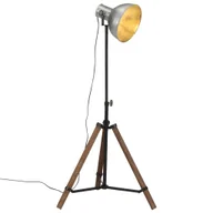 Lampy stojące - vidaXL Lampa stojąca, 25 W, srebro vintage, 75x75x90-150 cm, E27 - miniaturka - grafika 1