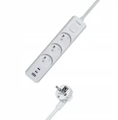 Listwy zasilające - MORRE LISTWA ZASILAJĄCA 3G USB, 2xUSB-C,1,5m M405 - miniaturka - grafika 1