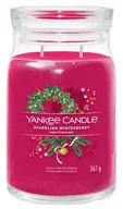 Świece - Świeca zapachowa Yankee Candle Signature DUŻA - Sparkling Winterberry - miniaturka - grafika 1