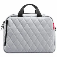 Torby na laptopy - reisenthel Teczka 40 cm Komora na laptopa rhombus light grey - miniaturka - grafika 1