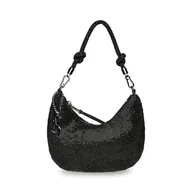 Torebki damskie - Steve Madden Kaya Rhinestone Hobo Bag, Black - miniaturka - grafika 1