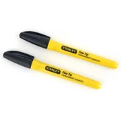 Akcesoria do urządzeń pomiarowych - STANLEY Marker TIPFINE czarny z ostrą końcówką opakowanie 2 szt 0-47-316 - miniaturka - grafika 1