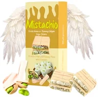 Kuchnie świata - Angel Hair White Chocolate, biała czekolada z pistacjami i anielskim włosiem 80g - Mistachio - miniaturka - grafika 1