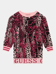 Guess Sukienka dzianinowa K3BK04 Z3AH0 Beżowy Regular Fit - Sukienki i spódniczki dla dziewczynek - miniaturka - grafika 1