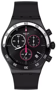 Zegarek Zegarek Swatch YVB413 MAGENTA AT NIGHT - Zegarki męskie - miniaturka - grafika 1