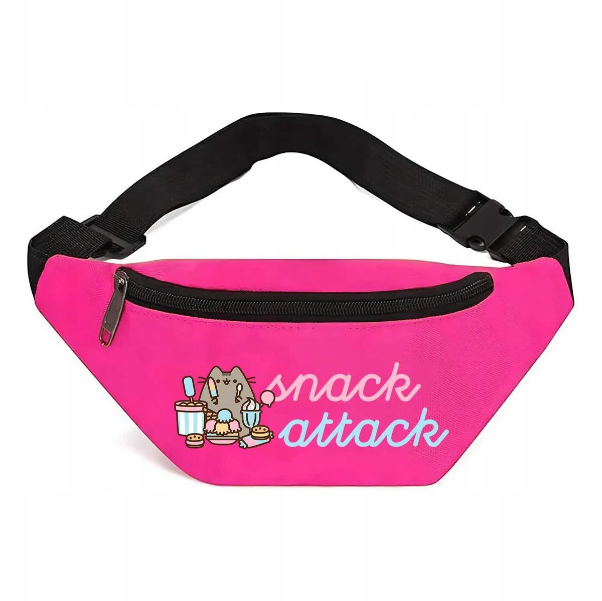 SPORTOWA NERKA RÓŻOWA Na Prezent Urodziny Dla Fana Kotków SNACK ATTACK Wz