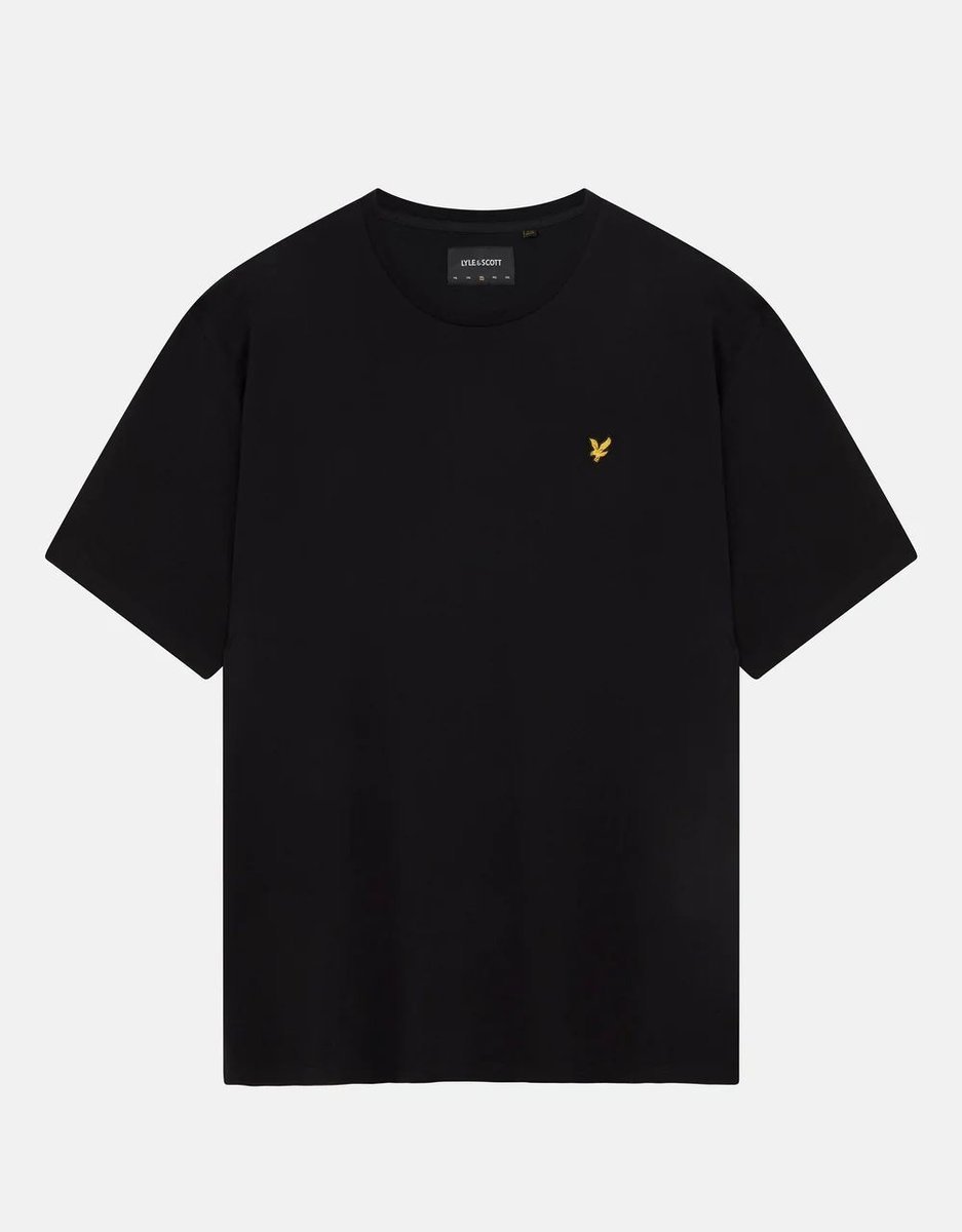 t-shirt uomo lyle and scott 1874 zz ts400vogx plain shirt z865 jet black