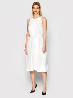 Sukienki - Armani Exchange Sukienka letnia 3LYA39 YNWMZ 1100 Biały Relaxed Fit - grafika 1