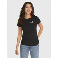 Koszulki sportowe damskie - Koszulka Damska Puma Bawełniana T-shirt Czarna 848331-01 - miniaturka - grafika 1