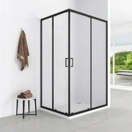 Kabiny prysznicowe - Aptel AQ.101-501119 / AQUAFORM / AZUL / KABINA PROSTOKĄTNA 100X80/185 BLACK MATT, SZKŁO CZYSTE 5MM EASY CLEAN / - miniaturka - grafika 1