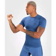 Kimona, stroje i obuwie - Venum Rashguard Krótki Rękaw Contender Short Sleeve Blue - miniaturka - grafika 1