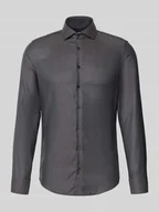 Koszule męskie - Koszula biznesowa o kroju slim fit z kołnierzykiem typu kent - miniaturka - grafika 1