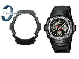 Bezel Casio do modelu AW-590 czarny matowy - Akcesoria do zegarków - miniaturka - grafika 1