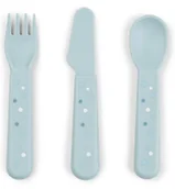 Sztućce dla dzieci - Sztućce Dla Dzieci Foodie Happy Dots Blue Done By Deer - miniaturka - grafika 1