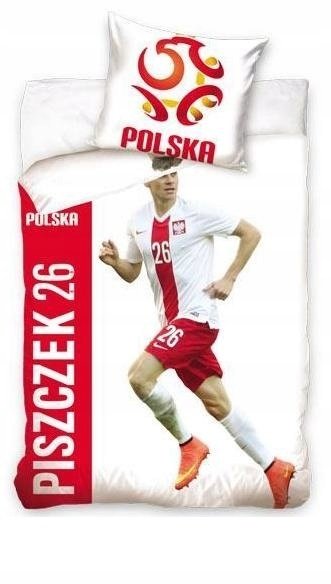 pościel piłkarska Łukasz Piszczek Polska Pzpn 160x200 bawełna jakość