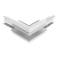 Oprawy, klosze i abażury - Łącznik L M-Line biały zewnętrzny podtynkowy 1F DPM - miniaturka - grafika 1