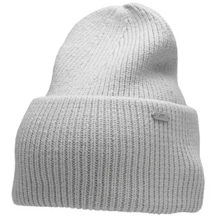 Czapka Damska 4F Chłodny Jasny Szary Melanż H4Z22 Cad007 27M M - Czapki damskie - miniaturka - grafika 1