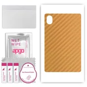 Akcesoria do tabletów i e-booków - folia naklejka skórka strukturalna na TYŁ do Huawei MatePad 11.5 PaperMatte - Carbon Złoty - apgo SKINS - miniaturka - grafika 1