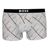 Spodenki damskie - BOSS Męskie bokserki bokserki szorty Trunk 24 Print, -042 Silver Grey, L - miniaturka - grafika 1