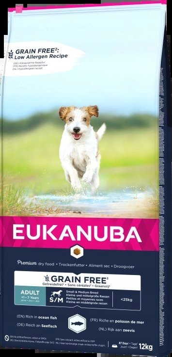 Eukanuba Adult Small&Medium Grain Free 12kg