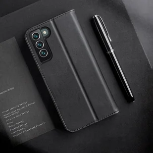 Dux Ducis Hivo skórzane etui z klapką pokrowiec ze skóry naturalnej portfel na karty i dokumenty Samsung Galaxy S22+ (S22 Plus) czarny - Etui i futerały do telefonów - miniaturka - grafika 8